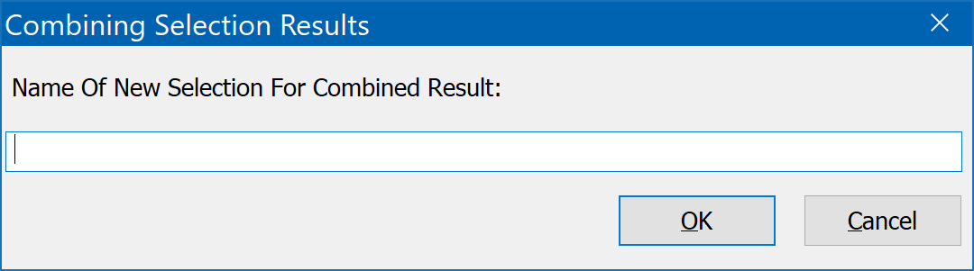 Combining Selection Results