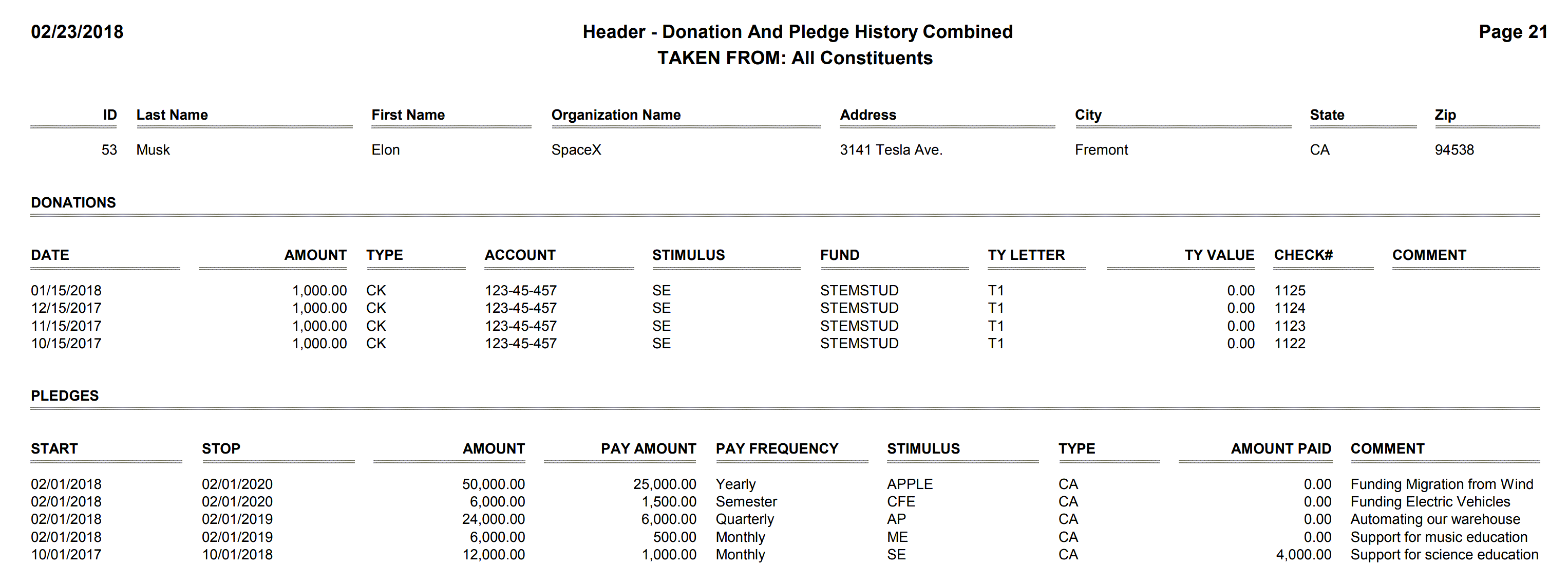 Header - Donation And Pledge History Combined