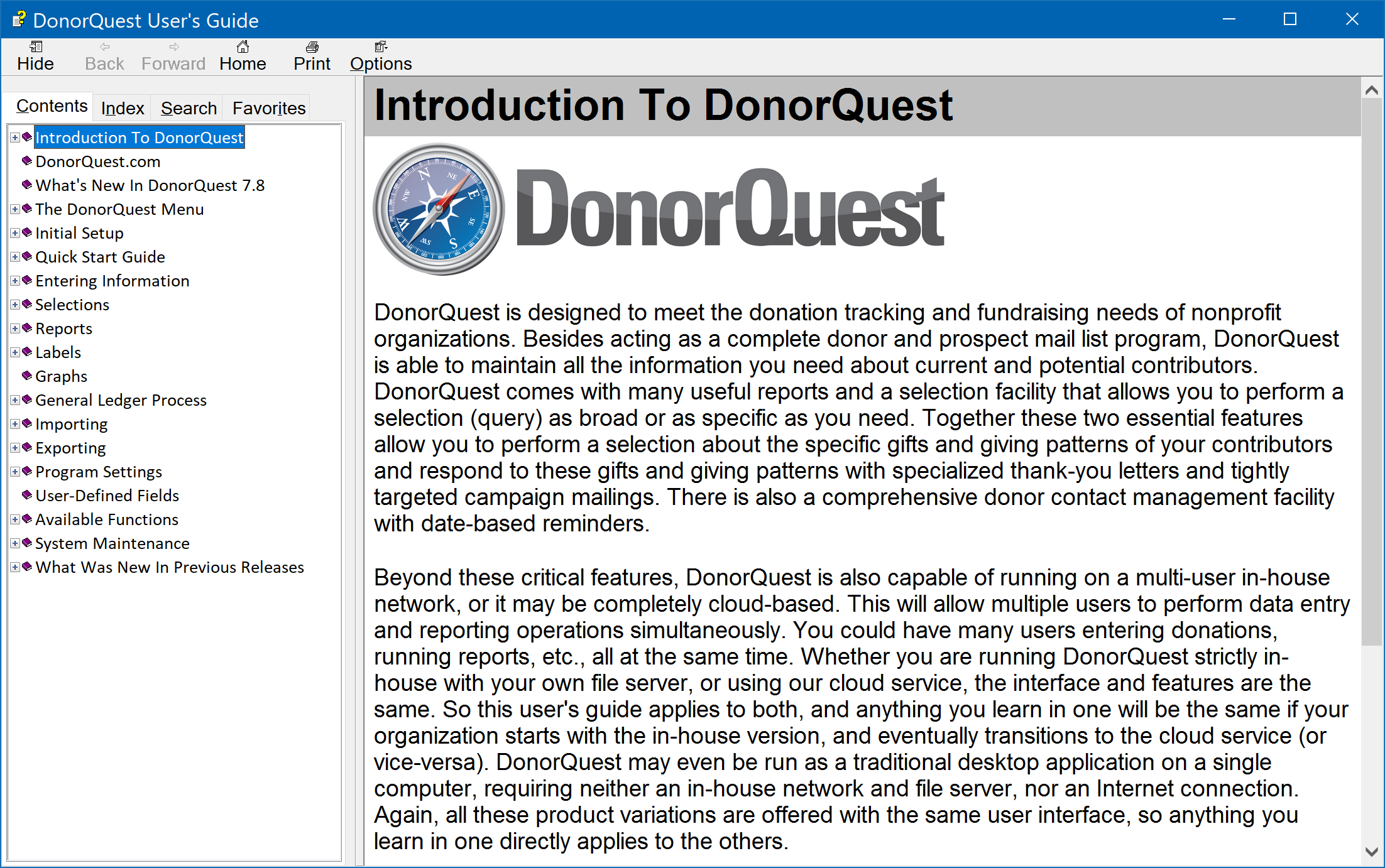 DonorQuest User's Guide