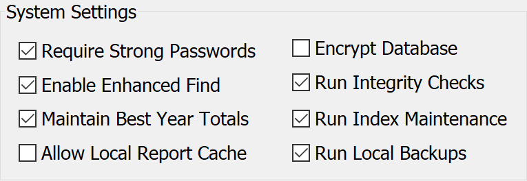 Program Settings - Zoom in on System Settings