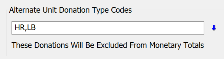 Program Settings - Zoom in on Alternate Unit Type Codes Example