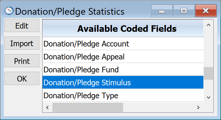 Donation-Pledge Statistics