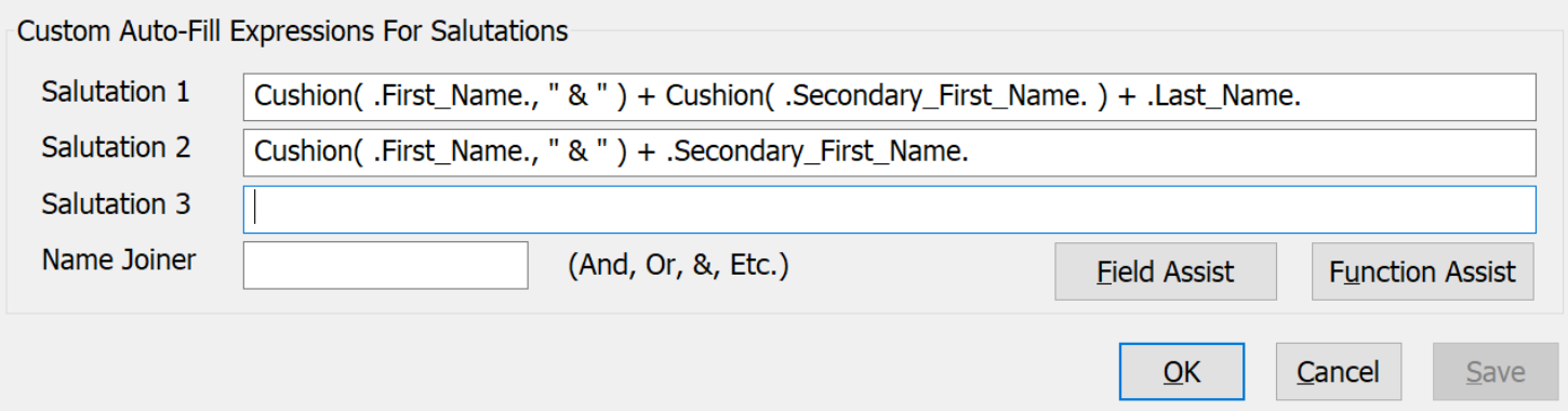 Program Settings - Zoom in on Custom Auto-Fill Setting Example