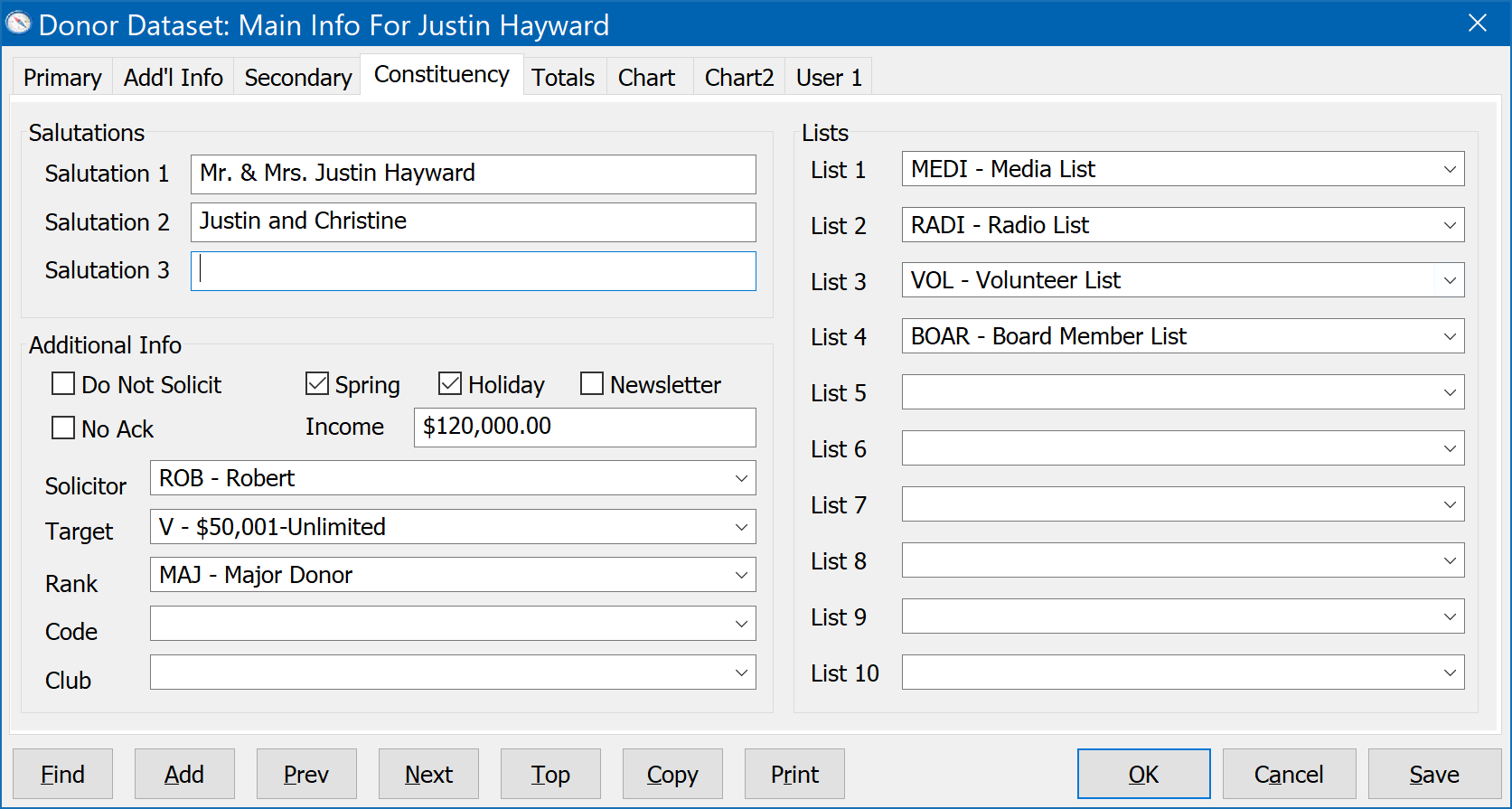 Main Info Form - Constituency tab For List Compaction (Part 2)